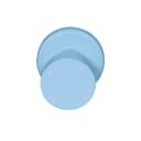 Bijzettafel Drum Blauw Mangohout 40 cm - Starfurn