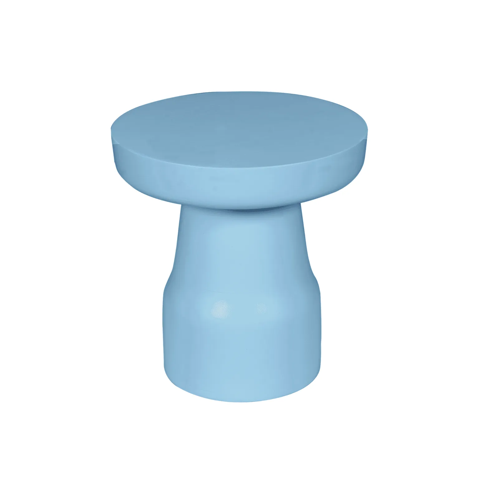 Bijzettafel Drum Blauw Mangohout 40 cm - Starfurn