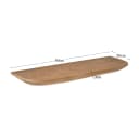 Wandplank Gusta Licht mango | 60 cm | Set van 3 - Starfurn