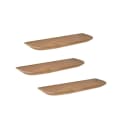 Wandplank Gusta Licht mango | 60 cm | Set van 3 - Starfurn