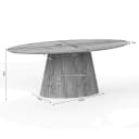 Eettafel Solana | 210 cm | Ovaal | Taupe - Starfurn