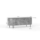 Tv meubel Solana | 165 cm | Taupe - Starfurn