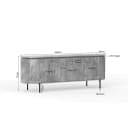 Tv meubel Solana | 165 cm | Taupe - Starfurn