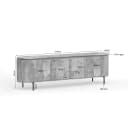 Tv meubel Solana | 210 cm |Taupe - Starfurn