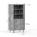 Wandkast Solana | 115 cm | Taupe - Starfurn