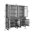 Vitrinekast Britt XXL | 200 cm - Starfurn