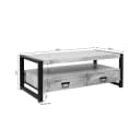 Salontafel Britt | 120 cm | vier lades - Starfurn