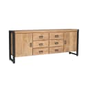 Dressoir Britt Naturel Mangohout 200 cm - Starfurn