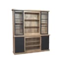 Vitrinekast Noa Naturel Mangohout 200 cm - Starfurn