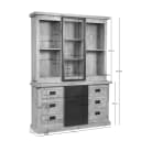 Vitrinekast Noa Naturel Mangohout 160 cm - Starfurn