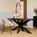 Eettafel Denver Black | 180 cm | Ovaal - Starfurn