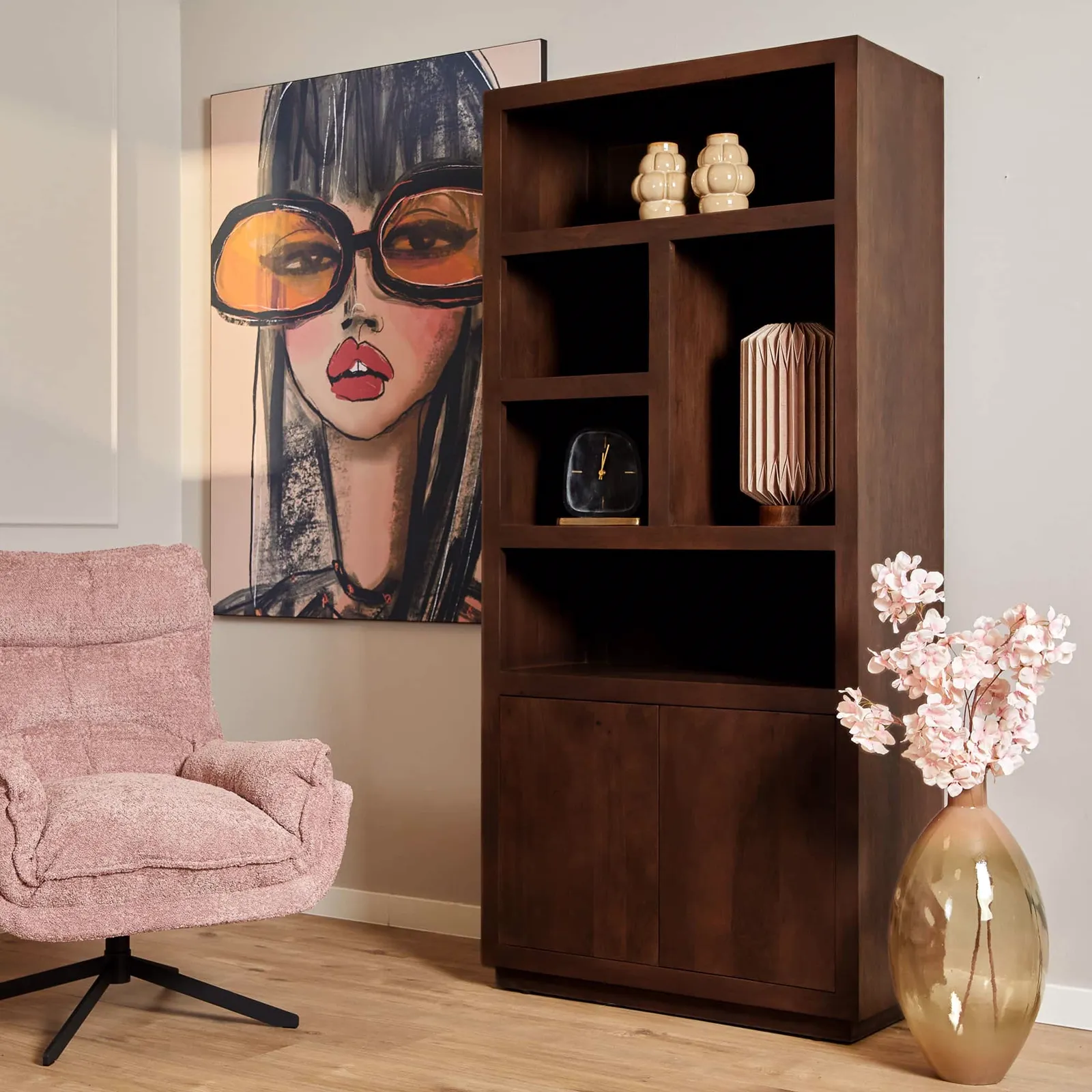 Vakkenkast Brussel Brown | 90 cm - Starfurn