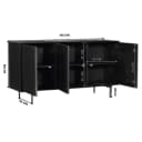 Dressoir Madison Zwart Mangohout 165 cm - Starfurn