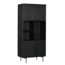 Vakkenkast Madison Black | 90 cm - Starfurn