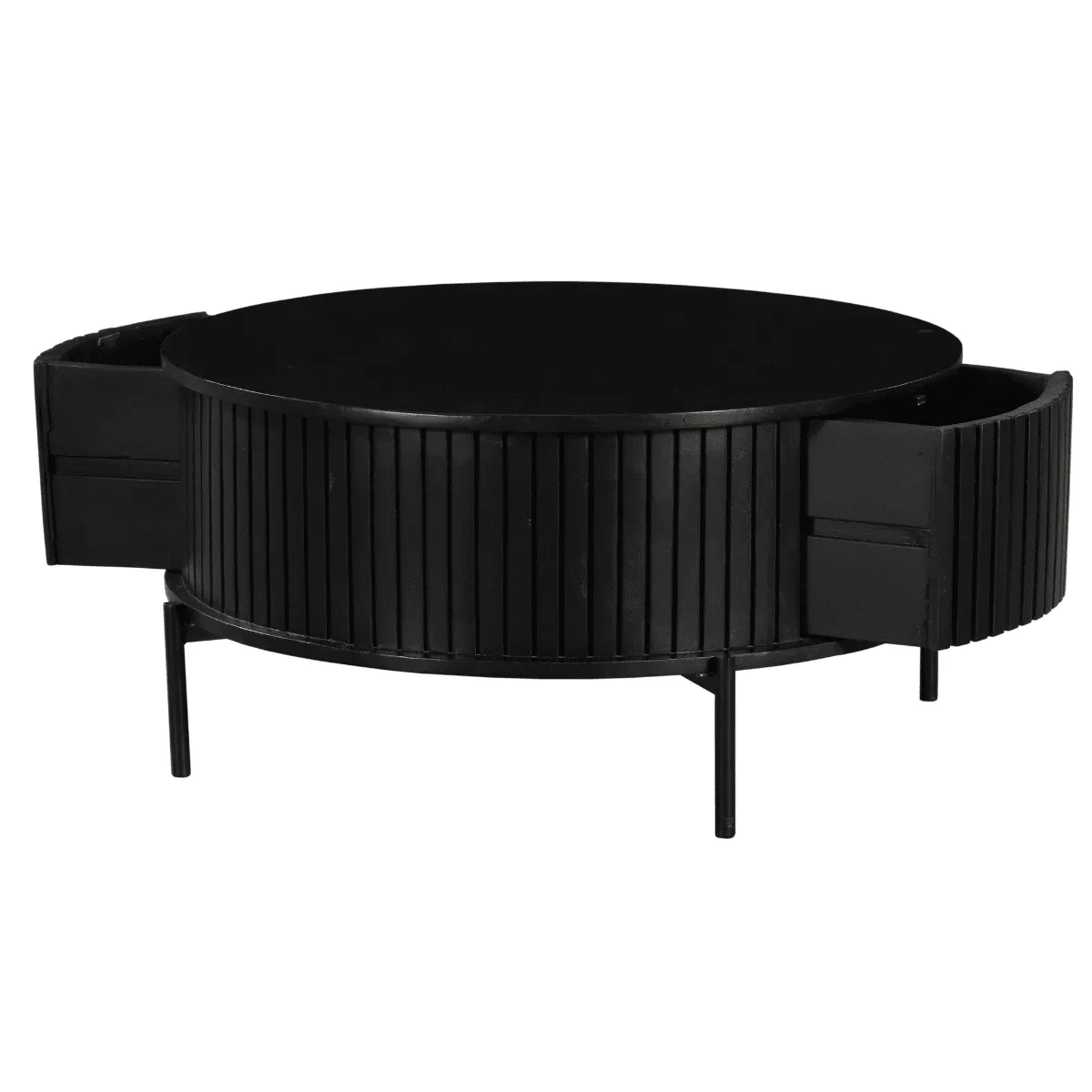 Salontafel Madison Black | 80 cm | Rond - Starfurn