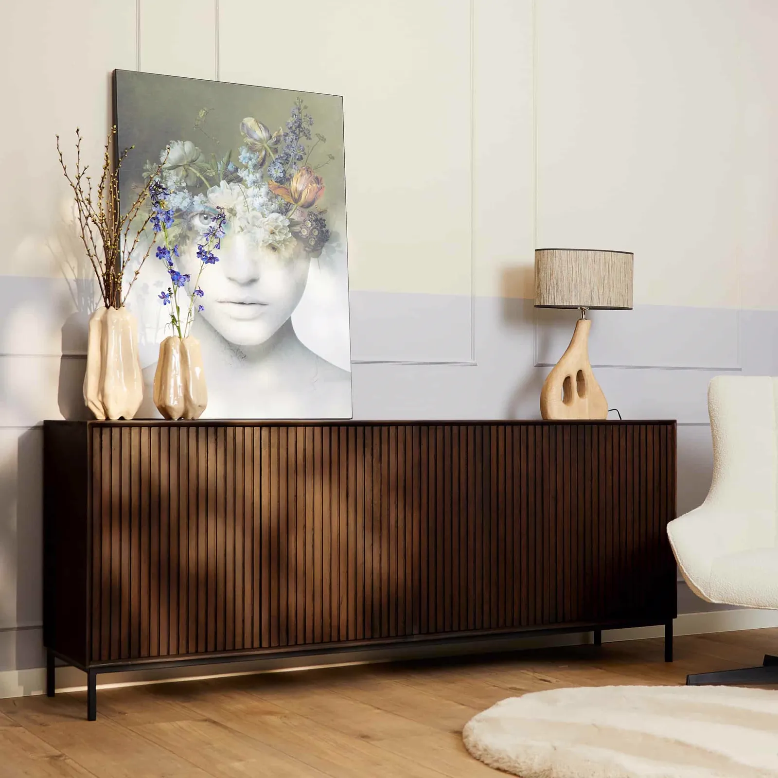 Dressoir Madison Bruin Mangohout 210 cm - Starfurn
