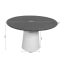 Ronde eettafel Madison Bruin Mangohout 150 cm - Starfurn