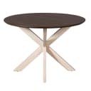 Ronde eettafel Madison Bruin Poot Zand Mangohout 110 cm - Starfurn