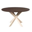 Ronde eettafel Madison Bruin Poot Zand Mangohout 130 cm - Starfurn