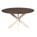 Ronde eettafel Madison Bruin Poot Zand Mangohout 130 cm - Starfurn