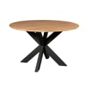 Ronde eettafel Madison Naturel Mangohout 110 cm - Starfurn