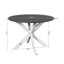 Ronde eettafel Madison Naturel Mangohout 110 cm - Starfurn