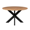 Ronde eettafel Madison Naturel Mangohout 130 cm - Starfurn