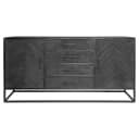 Dressoir New York Zwart Mangohout 165 cm - Starfurn