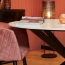Ronde eettafel Lynn Wit Marmer 130 cm - Starfurn