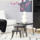 Salontafel Jala Black marble | 50 cm | Set van 3 - Starfurn