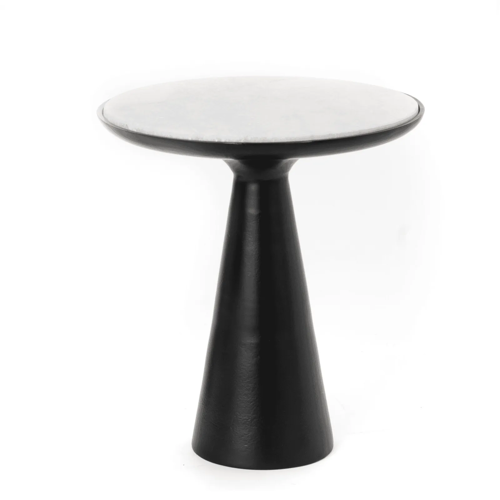 Bijzettafel Essy Zwart Marmer & metaal 38 cm - Starfurn
