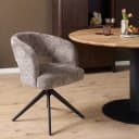 Eetkamerstoel Demi | Clay | Poot Black | Met armleuning - Starfurn
