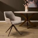 Draaibare eetkamerstoel Daisy Beige - Starfurn