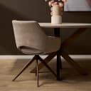 Draaibare eetkamerstoel Daisy Beige - Starfurn