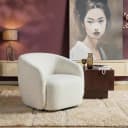 Draaibare Fauteuil Yara Off White - Starfurn