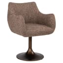 Eetkamerstoel Aldo brown tweed swivel - Richmond Interiors