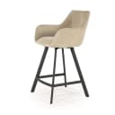 Barkruk Bliss met armleuning - taupe - By-Boo