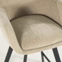 Barkruk Bliss met armleuning - taupe - By-Boo