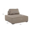 Loungestoel Jondal taupe - Richmond Interiors