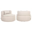 Lounge stoel Nammos beige swivel - Richmond Interiors