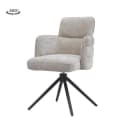 Rumo Armstoel - fabric ATS118-4 beige (draaibaar) - Tower Living