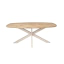 Deens ovale eettafel Ferris Naturel Poot Zand Eikenhout 180 cm - Starfurn