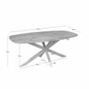Deens ovale eettafel Ferris Naturel Poot Zand Eikenhout 180 cm - Starfurn