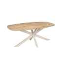 Deens ovale eettafel Ferris Naturel Poot Zand Eikenhout 180 cm - Starfurn
