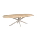Deens ovale eettafel Ferris Naturel Poot Zand Eikenhout 240 cm - Starfurn
