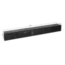 Zwevend tv meubel Vision Zwart Mangohout 280 cm - Starfurn