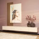 Zwevend tv meubel Vision Zand Mangohout 280 cm - Starfurn