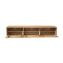 Zwevend tv meubel Vision Naturel Mangohout 160 cm - Starfurn