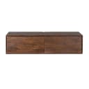 Zwevend tv meubel Vision Bruin Mangohout 120 cm - Starfurn