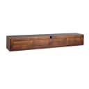Zwevend tv meubel Vision Bruin Mangohout 240 cm - Starfurn